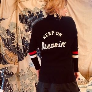 American Eagle college style Keep On Dreaming cardigan M